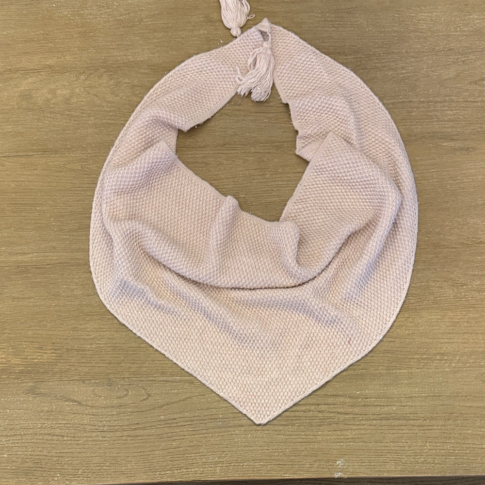 Elegant Pink Knit Scarf